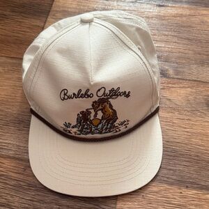 Men’s BURLEBO Cream and Brown Outdoor Cap